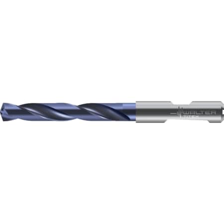 Titex Jobber Length Drill Bits, 0.2047" Diameter, 5xD, Carbide, axial inclin DC150-05-05.200D1-WJ30RE